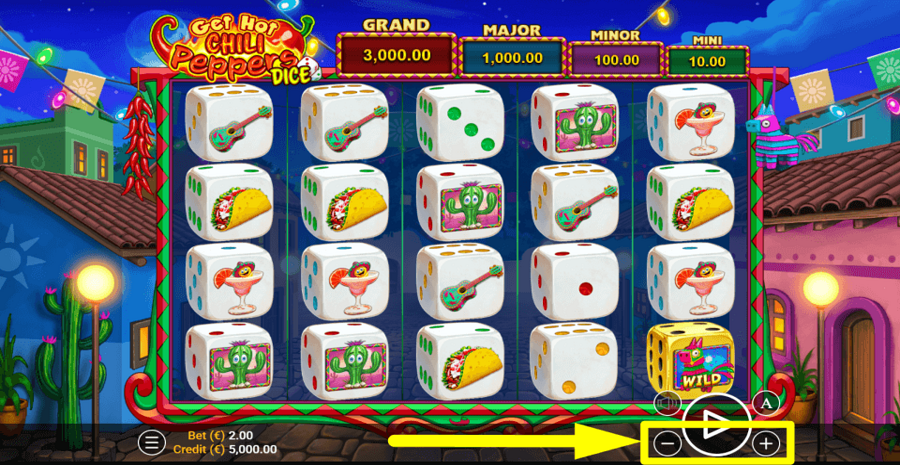 Get Hot Chili Peppers Dice Bet Value