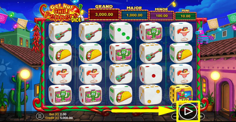 Get Hot Chili Peppers Dice Play Button