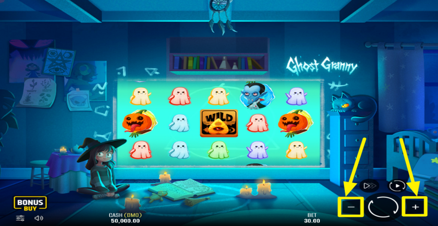 Ghost Granny Adjust Bet