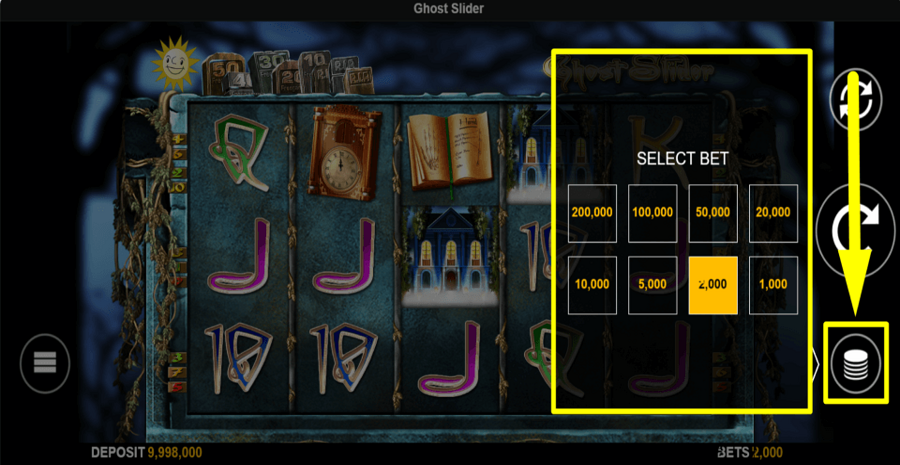 Ghost Slider Bet Value