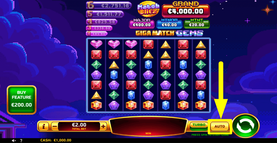 Giga Match Gems Autoplay Feature
