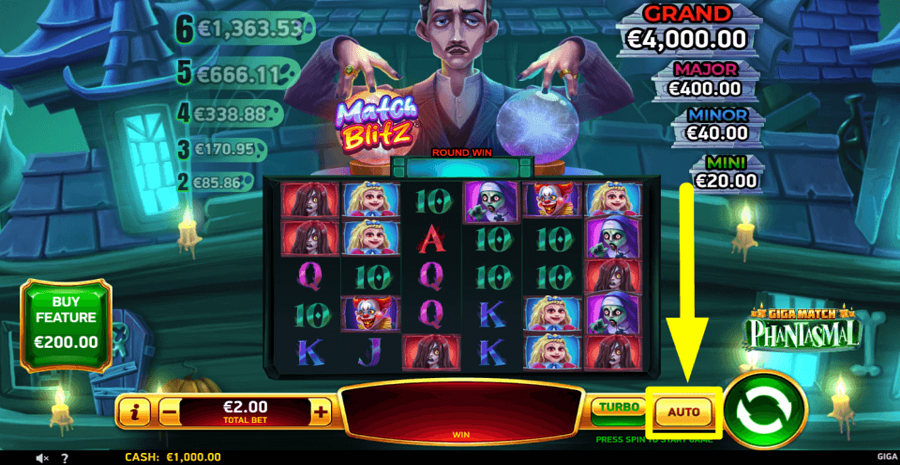 Giga Match Phantasmal Autoplay Feature
