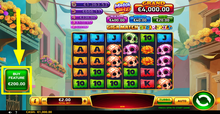 Giga Match Sugar Skull Buy Feature