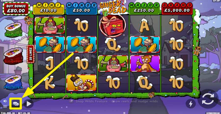 Gingerdead Adjust Bet