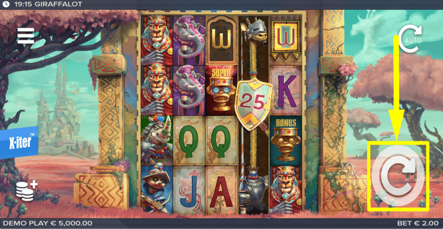 Giraffalot Spin Button