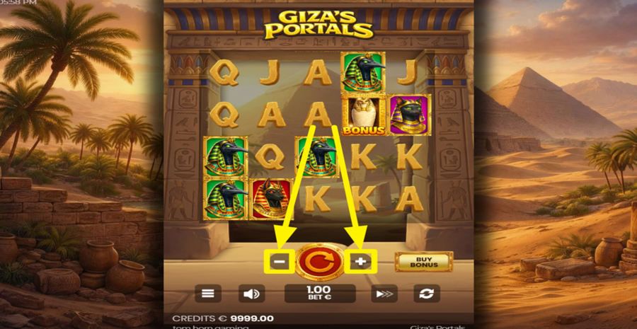 Gizas Portals Adjust Bet