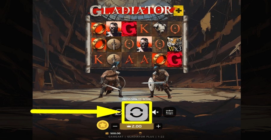 Gladiator Plus Spin Button