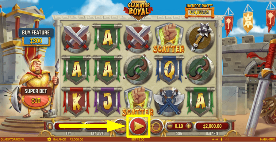 Gladiator Royal Play Button