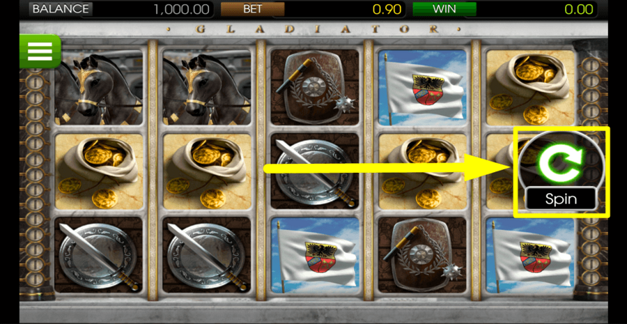 Gladiators Spin Button
