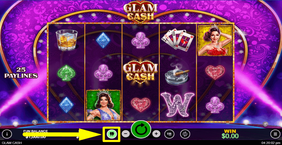 Glam Cash Turbo Feature