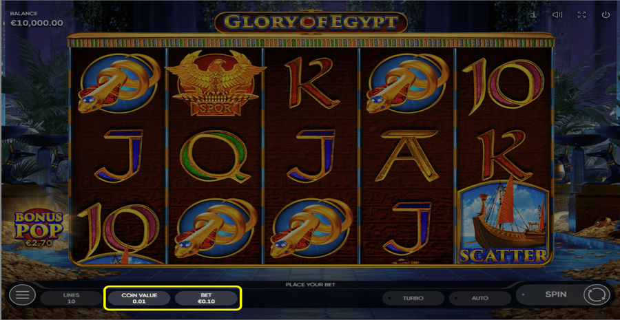 Glory Of Egypt Bet Select
