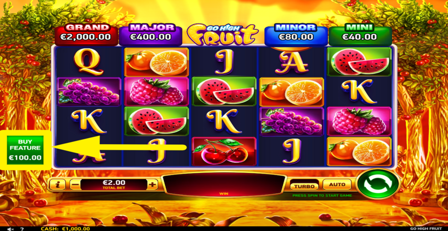 Go High Fruit Buy Feature