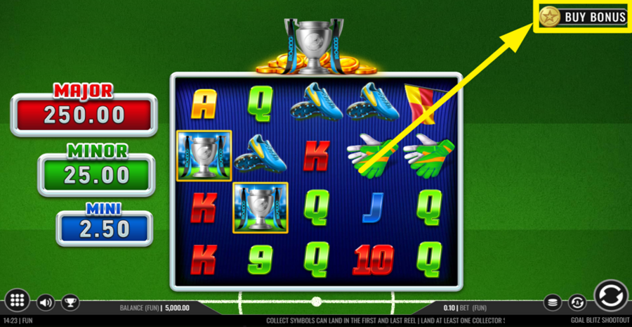 Goal Blitz Shootout Buy Bonus