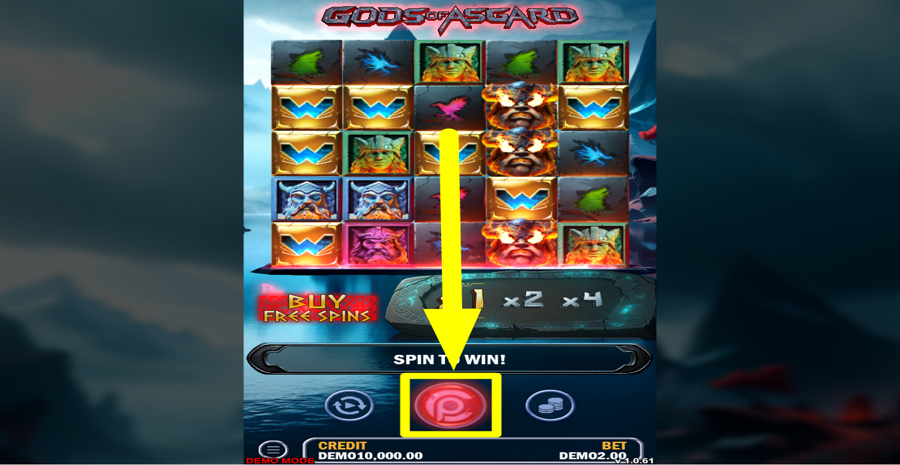 Gods Of Asgards Spin Button