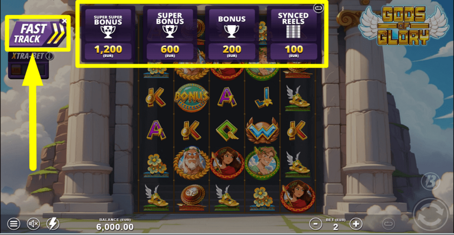 Gods Of Glory Fast Track Feature