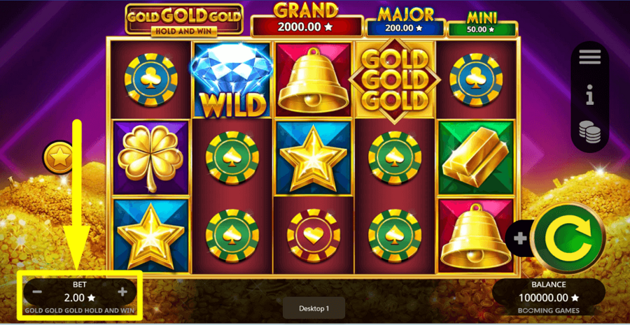 Gold Gold Gold Hold And Win Bet Value