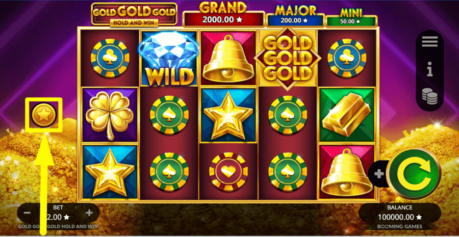 Gold Gold Gold Hold And Win Buy Feature