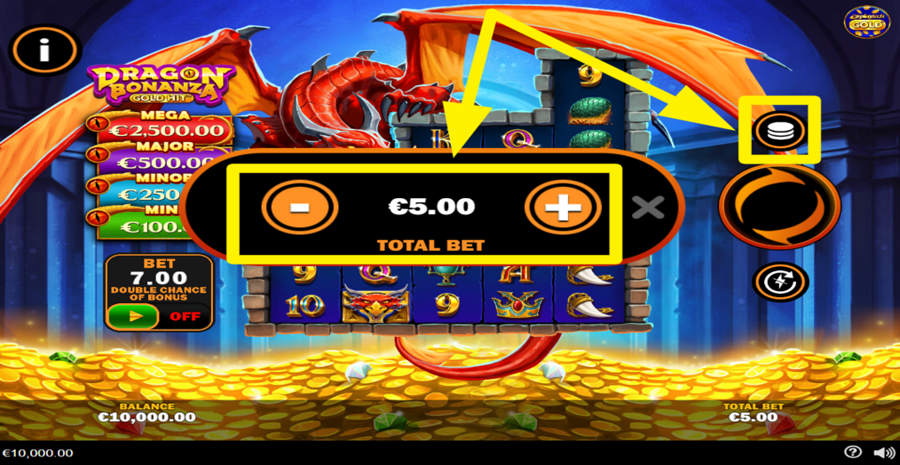 Gold Hit Dragon Bonanza Adjust Bet