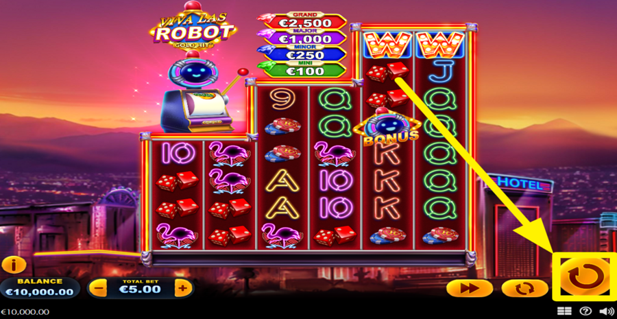 Gold Hit Viva Las Robot Spin