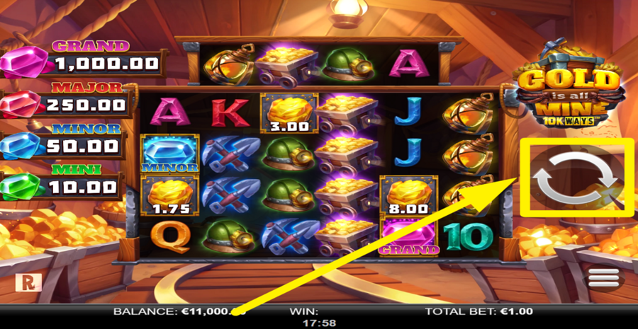 Gold Is All Mine 10k Ways Spin