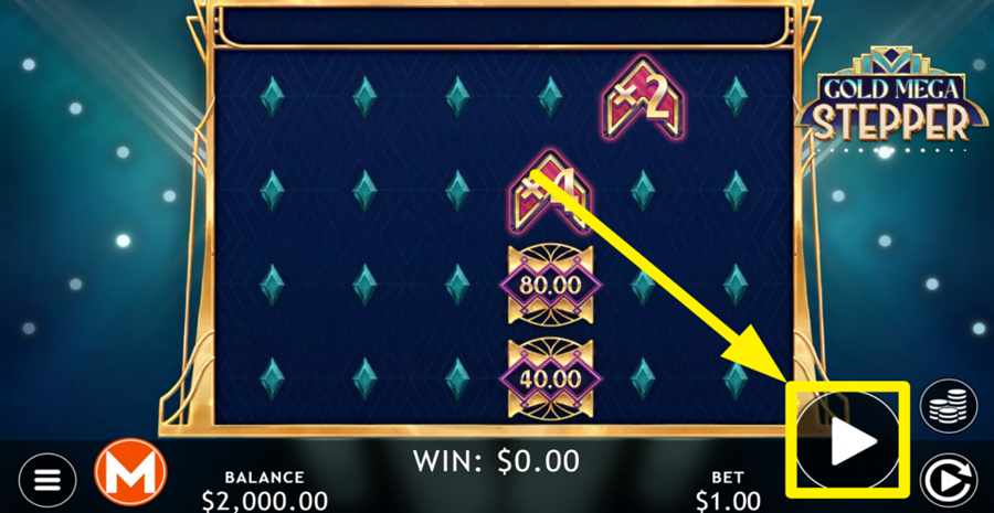 Gold Mega Stepper Spin