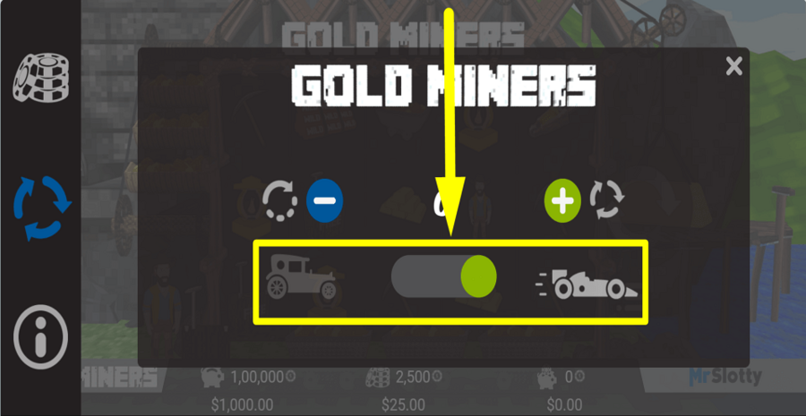 Gold Miners Quick Spin Feature