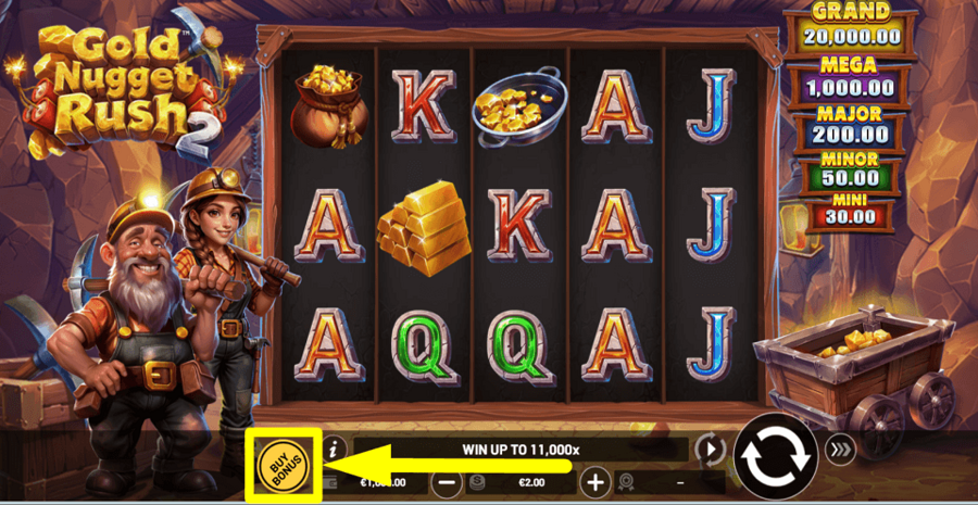 Gold Nugget Rush 2 Buy Feature