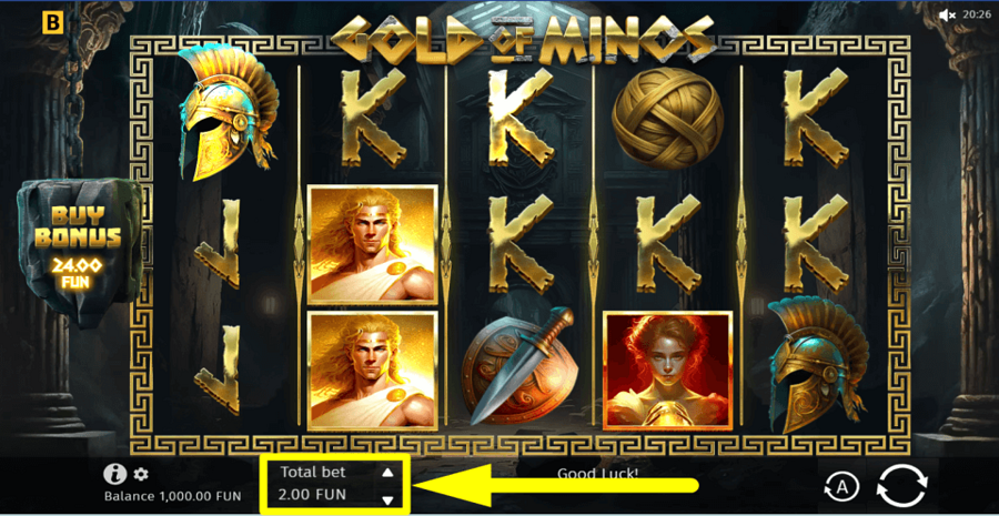 Gold Of Minos Bet Value