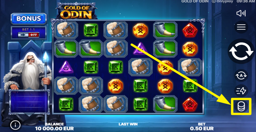 Gold Of Odin Adjust Bet