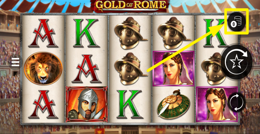 Gold Of Rome Adjust Bet