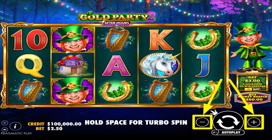 Gold Party 2 After Hours Adjust Bet