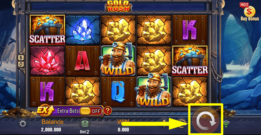 Gold Rush Spin Button