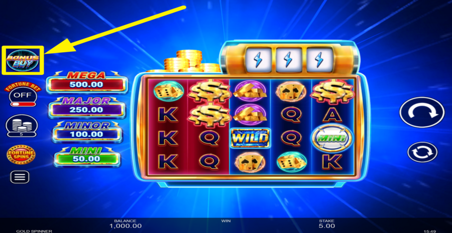 Gold Spinner Buy Bonus