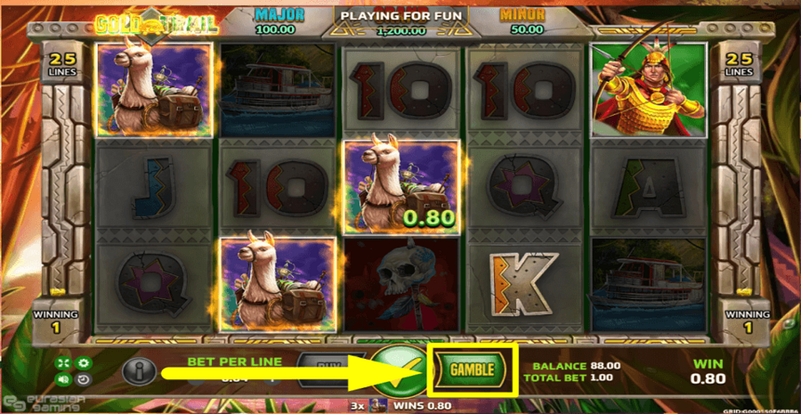 Gold Trail Gamble Feature