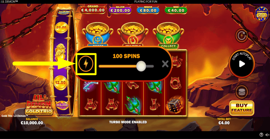 Gold Trio Lil Demon Turbo Feature