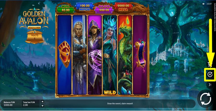 Golden Avalon Hold And Win Autoplay Feature