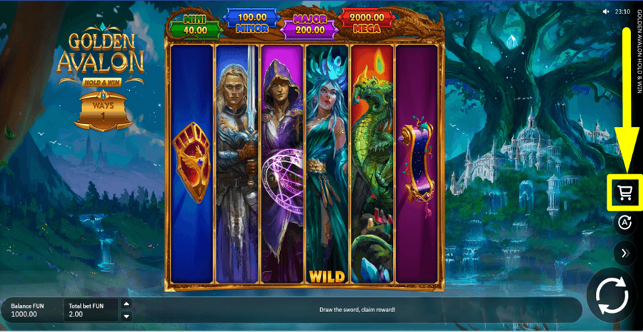 Golden Avalon Hold And Win Buy Feature