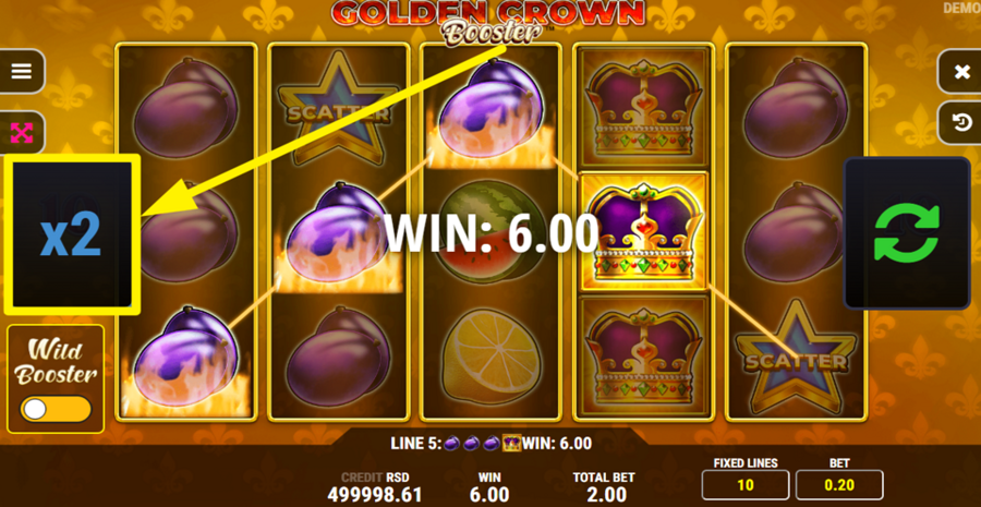 Golden Crown Booster Gamble
