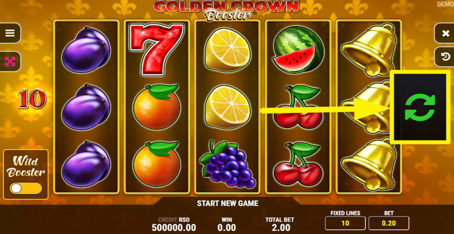 Golden Crown Booster Spin