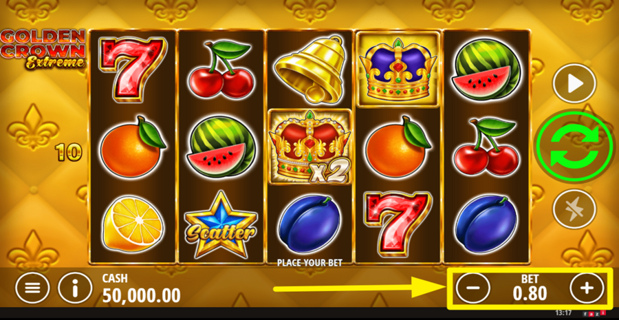 Golden Crown Extreme Adjust Bet