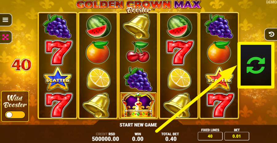 Golden Crown Max Booster Spin