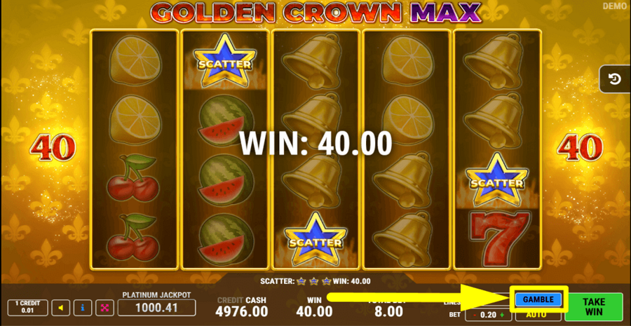 Golden Crown Max Gamble Feature