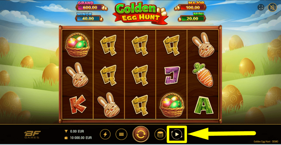 Golden Egg Hunt Autoplay Feature