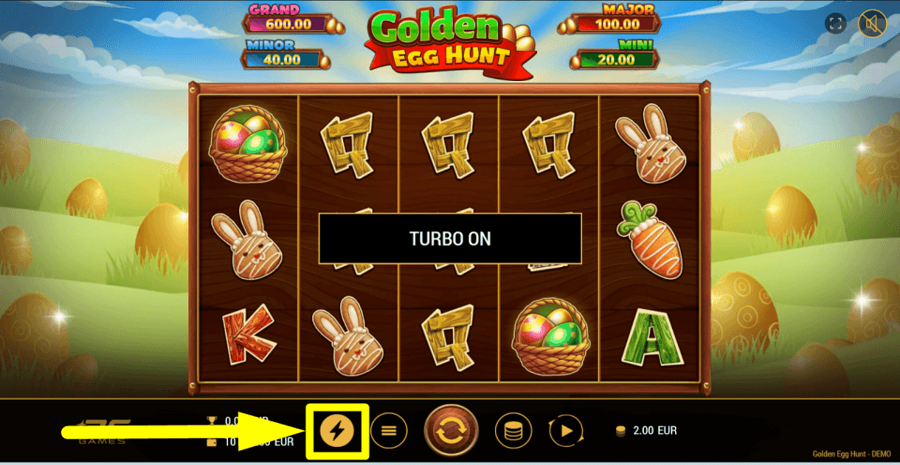 Golden Egg Hunt Turbo Feature