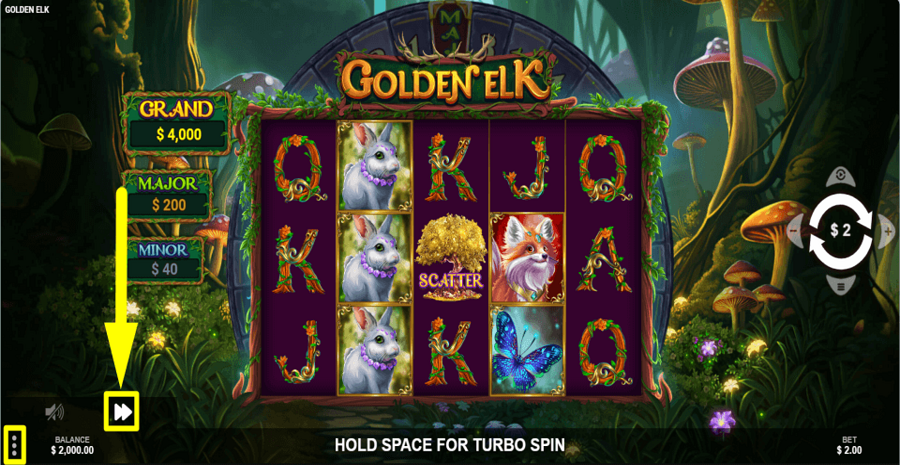 Golden Elk Quick Spin Feature