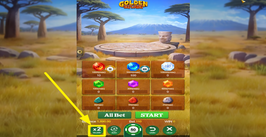 Golden Explorer Double Bet