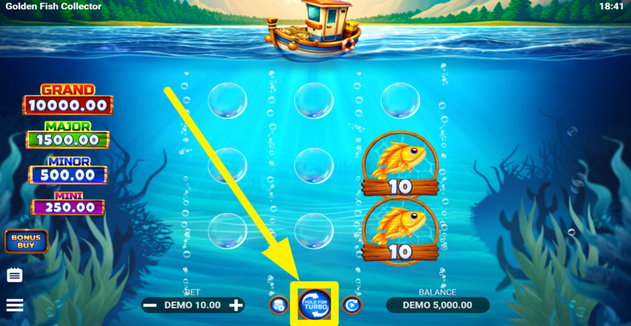 Golden Fish Collector Spin