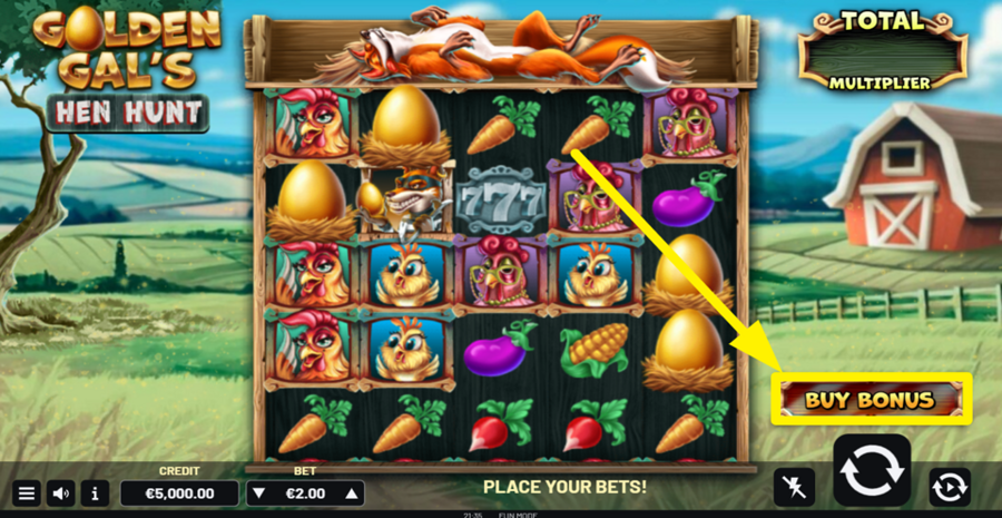 Golden Gals Hen Hunt Buy Bonus