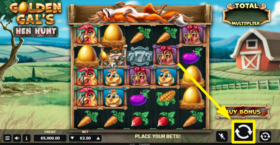 Golden Gals Hen Hunt Spin