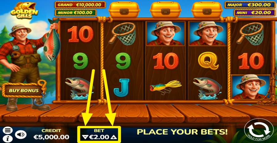 Golden Gills Adjust Bet